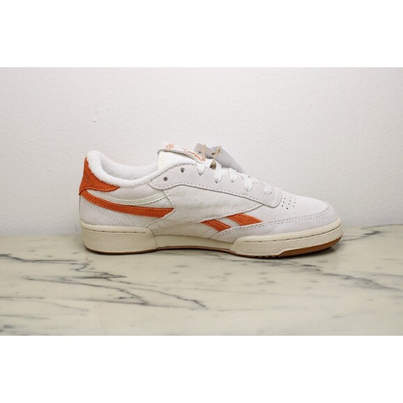 Reebok Women's Club C Revenge Vintage Chalk/Orange Sneakers (US 6.5) NEW-GV6971 - Picture 6 of 10